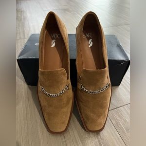 Franco Sarto - tan suede flats, size 7